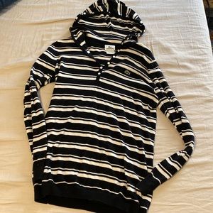 Black and White Cotton/Cashmere Sweater Size 42(L)